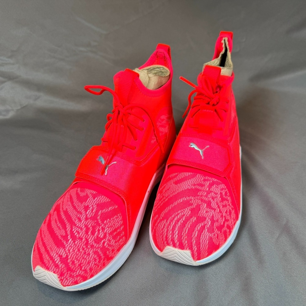 Puma Phenom Oceannaire Bright Plasma Pink Women's High Top Sneakers Size 9 - Picture 4 of 11